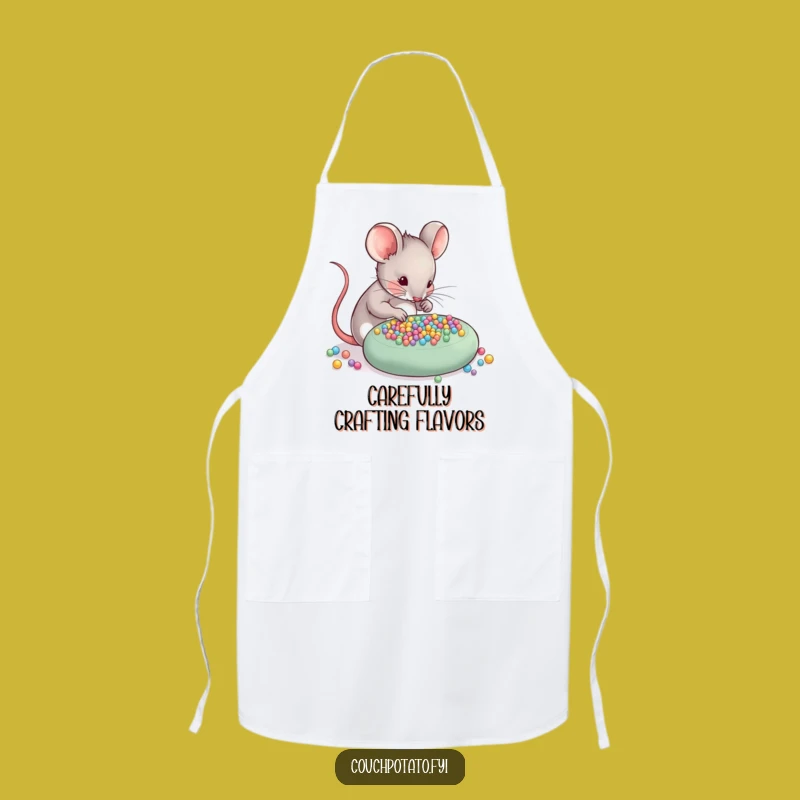 Funny Mouse Apron: Meticulous Crafter, Hilarious Gift