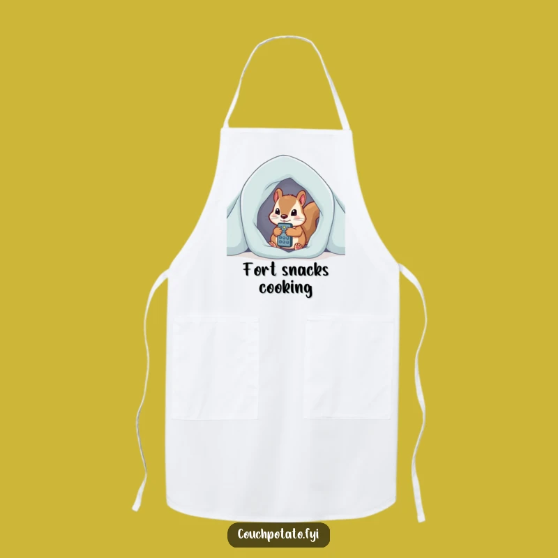 Funny Squirrel Snack Master Apron - Cozy Gamer Kitchen Accessory