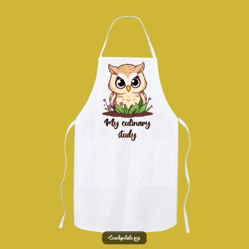 Funny Owl Garden Apron: Curious Watcher, Hilarious Kitchen Companion