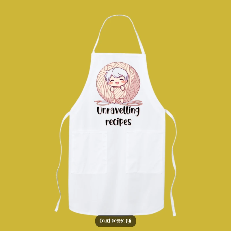 Funny Yarn Puller Apron: Crafting Fun Protection, Perfect Gift!