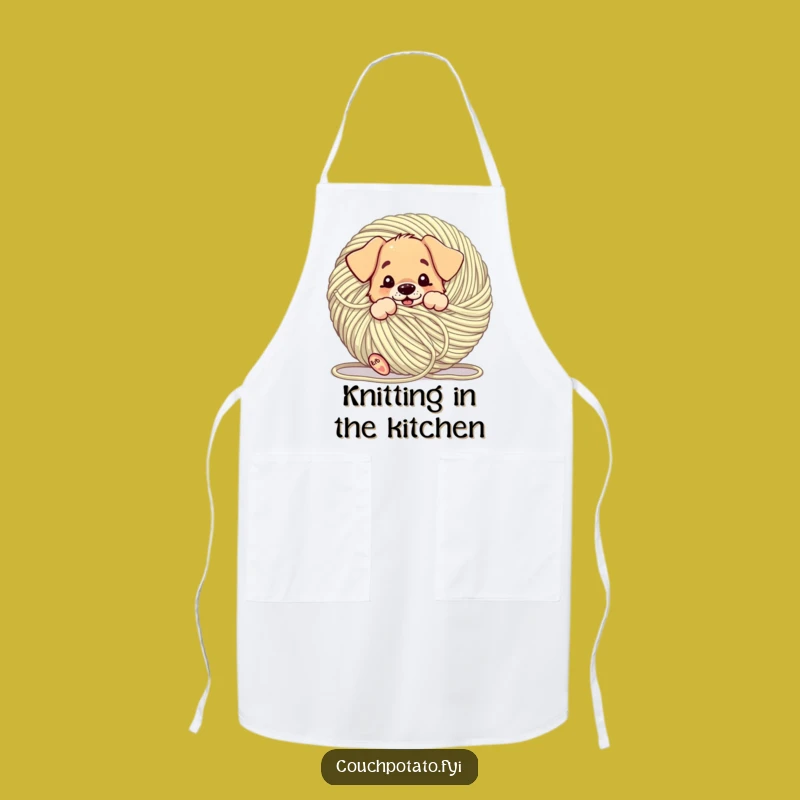 Funny Puppy Crafting Apron: A Hilarious Pet Themed Gift