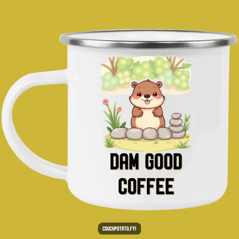 Funny Beaver Garden Camping Mug: Busy Builder, Hilarious Outdoor Companion
