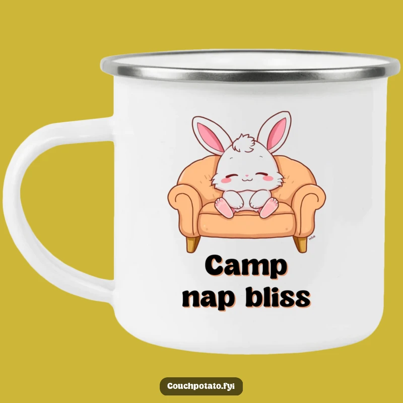 Funny Bunny Adventure Mug: Rugged and Hilarious Camp Relaxation