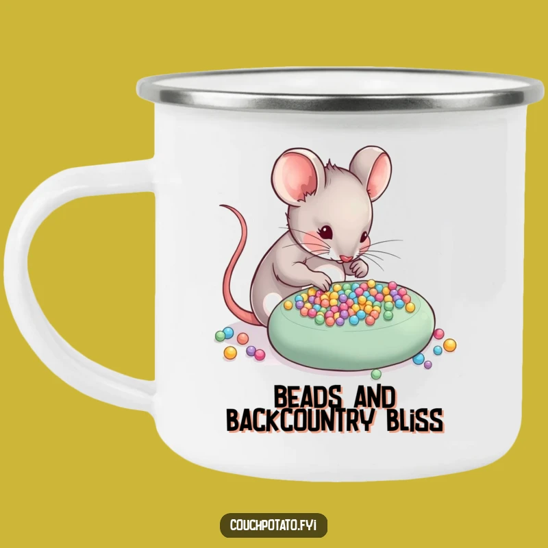 Funny Mouse Camping Mug: Meticulous Crafter Outdoors, Hilarious Adventure Gift