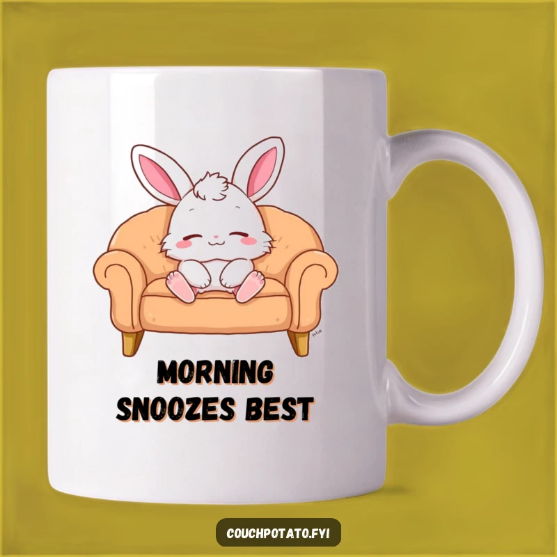 Funny Bunny Relax Mug: Hilarious Gift for Ultimate Couch Potatoes