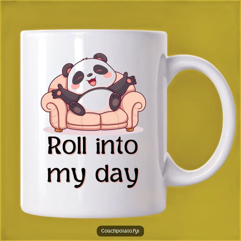 Funny Panda Sofa Roll Mug: Hilarious Joy, Perfect Funny Gift