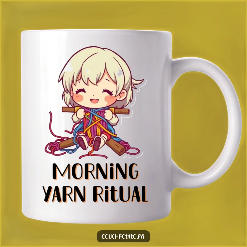 Funny Happy Weaver Mug: Gift for Creative Souls Who Love Yarn!