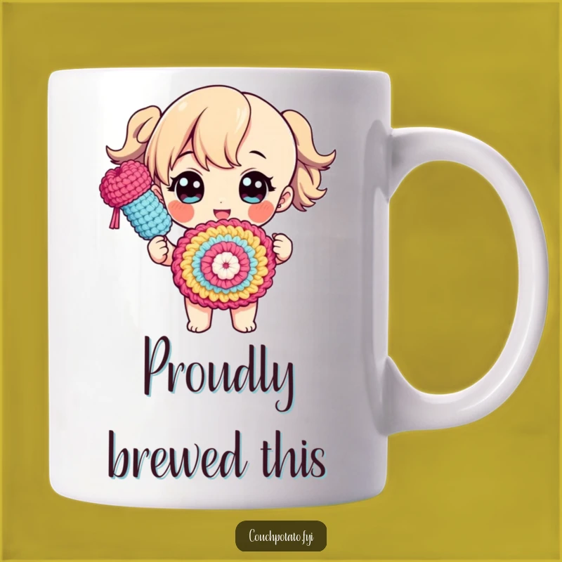 Funny Proud Crafter Mug: Show-off Finished Project Design, Perfect Gift for Makers