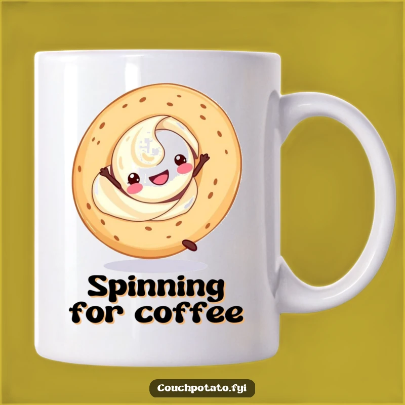 Funny Cream Cheese Cartwheel Mug: A Hilarious Breakfast Combo Gift!