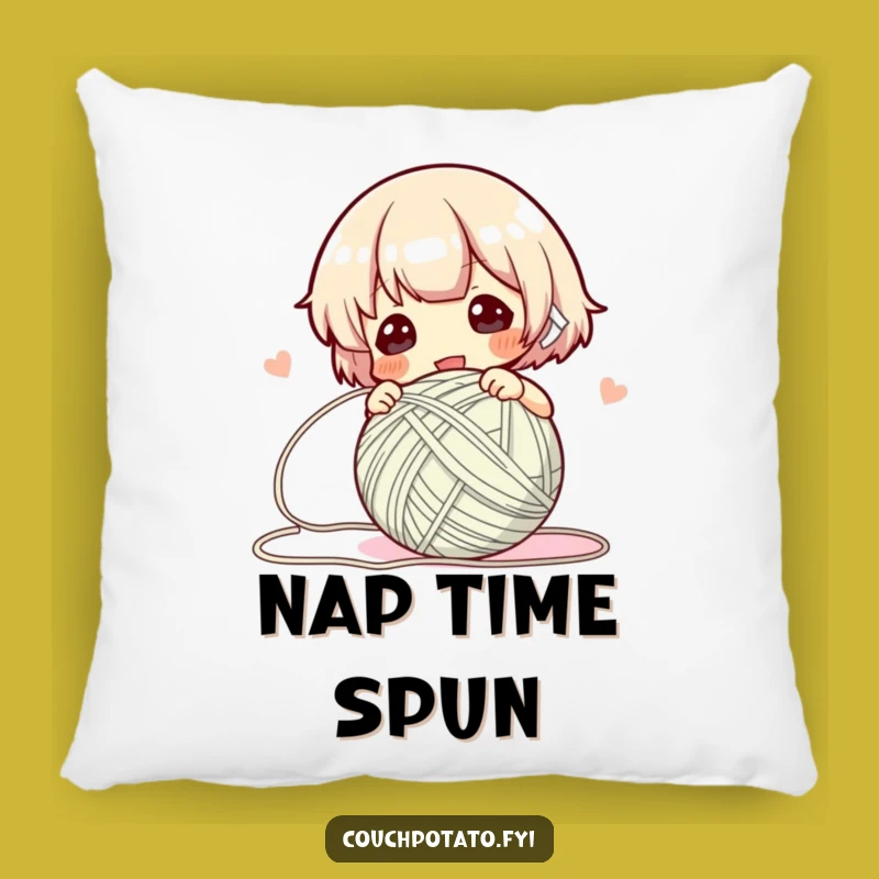 Funny Yarn Winder Pillow: Cozy Crafting Comfort, Perfect Gift for Yarn Lovers!