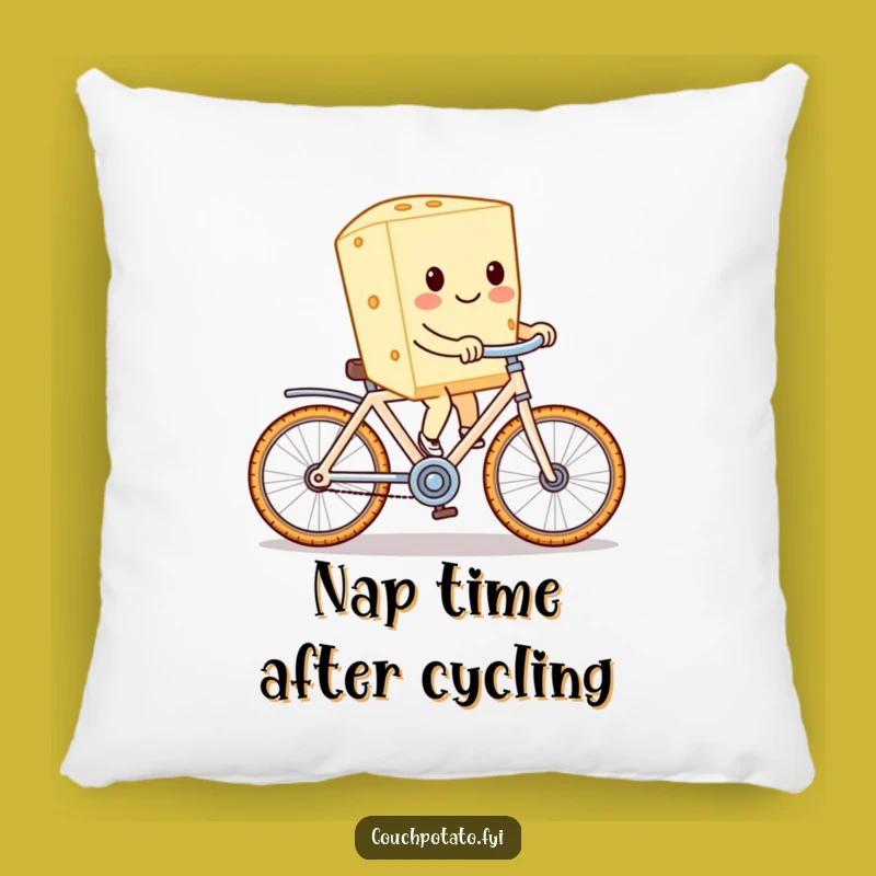 Funny Cream Cheese Cracker Bike Pillow: Cozy Up with Comedic Comfort!