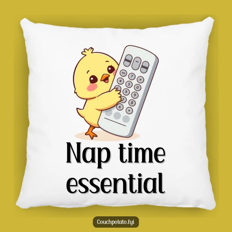 Funny Chick Remote Control Pillow - Comfy & Hilarious Home Decor Gift