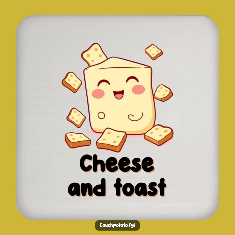 Funny Cream Cheese Juggling Coaster - Protect Your Table with Humor