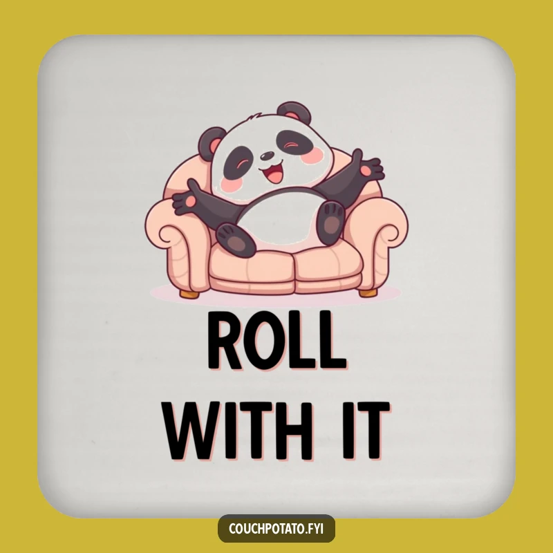 Funny Panda Sofa Joy Coaster: Protect Surfaces with Giggles