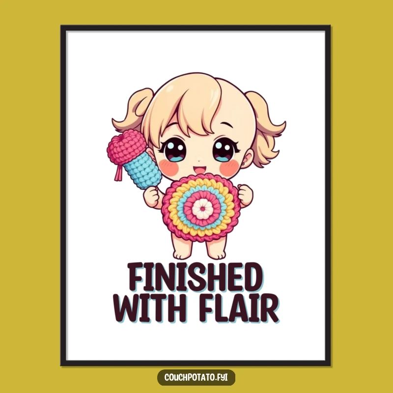 Funny Proud Crafter Poster: Vibrant Art of Finished Creations, Perfect Gift