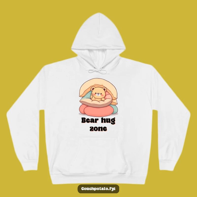 Funny Round Bear Thumbs Up Hoodie - Ultimate Cozy Comfort