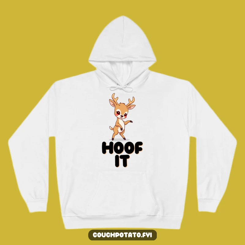 Funny Deer Dancer Hoodie: Cozy Sweatshirt with a Playful Animal Mimicry Design
