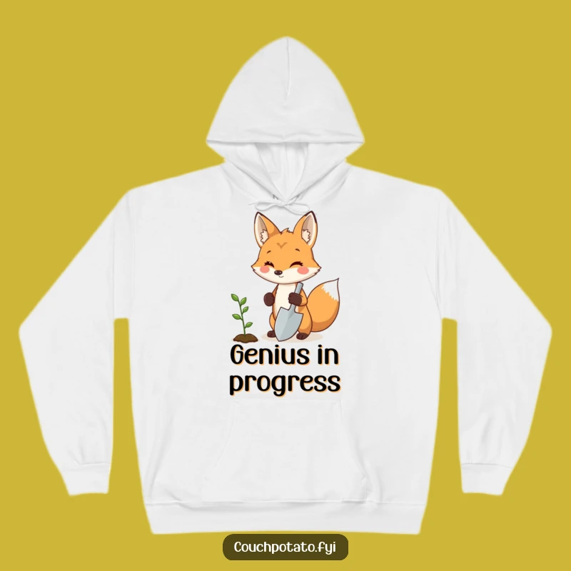 Funny Fox Gardener Hoodie - Proud Sprout Holder Gift for Cozy Days