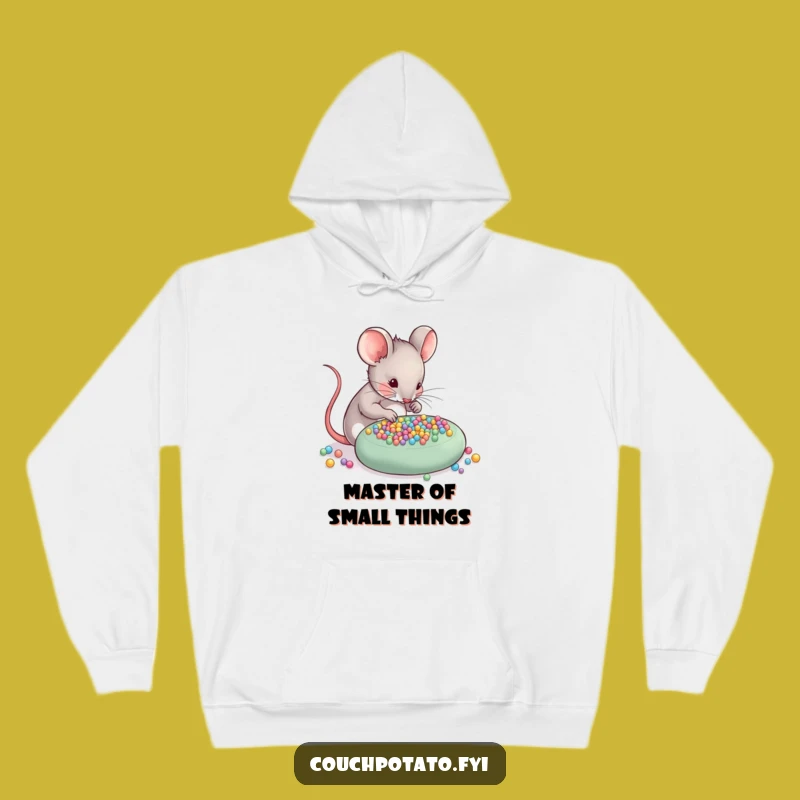 Funny Mouse Hoodie: Meticulous Crafter, Cozy & Hilarious Gift