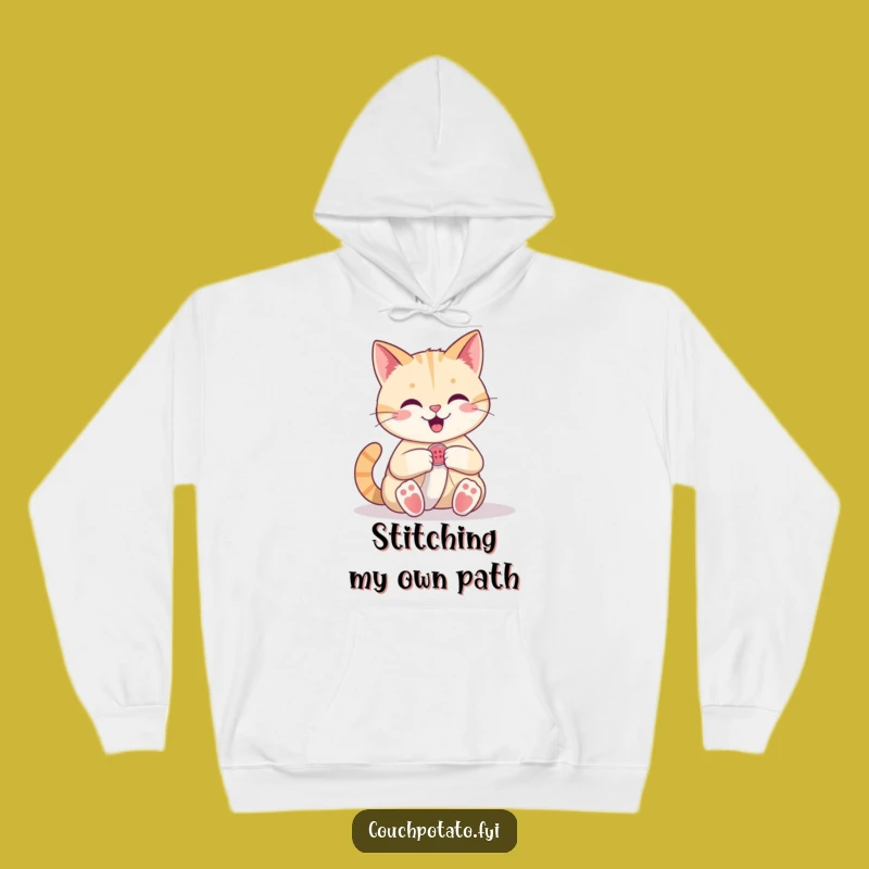 Funny Cat Hoodie: Confident Seamster, Cozy & Hilarious Gift for Sewists
