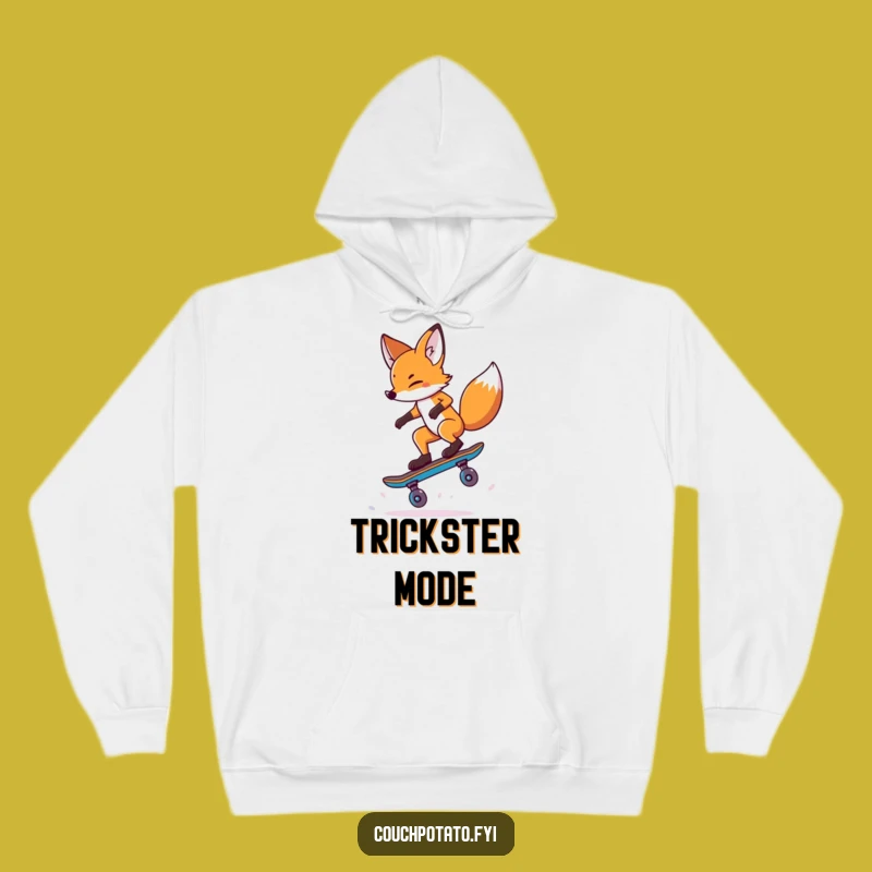 Funny Fox Skateboard Trick Hoodie: Stay Warm and Stylish, Ultimate Funny Gift