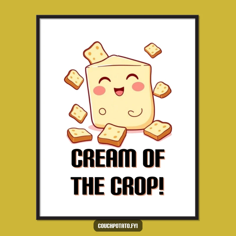 Funny Free Printable Wall Art: Cream Cheese Juggler - Quirky Downloadable Decor!