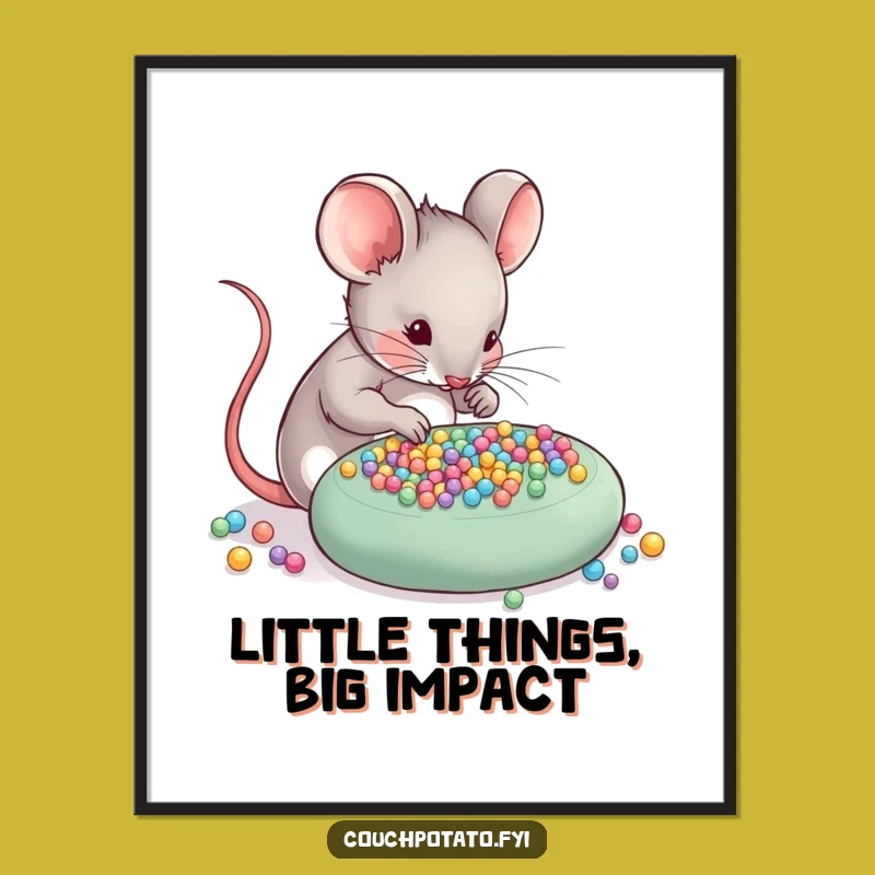 Free Printable Mouse Craft Wall Art - Funny Downloadable Art for a Creative Space