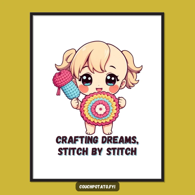 Free Printable Wall Art: Proud Crafter Humorous DIY Decor Download