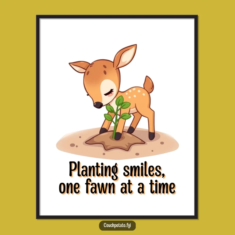 Free Printable Deer Wall Art - Whimsical Downloadable Art for Peaceful Decor