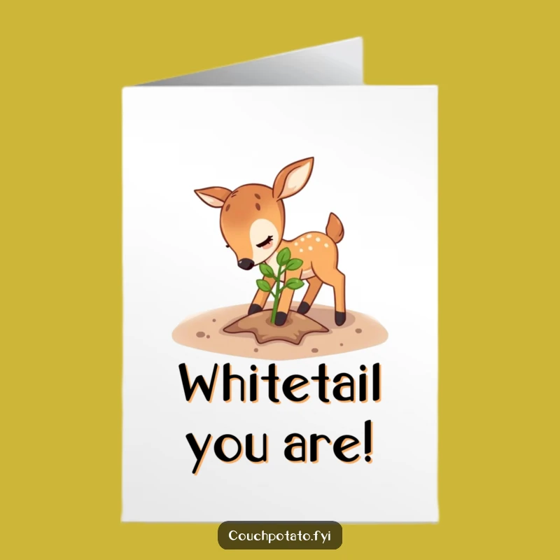 Free Printable Deer Birthday Card - Sweet DIY Downloadable Gift for Nature Lovers