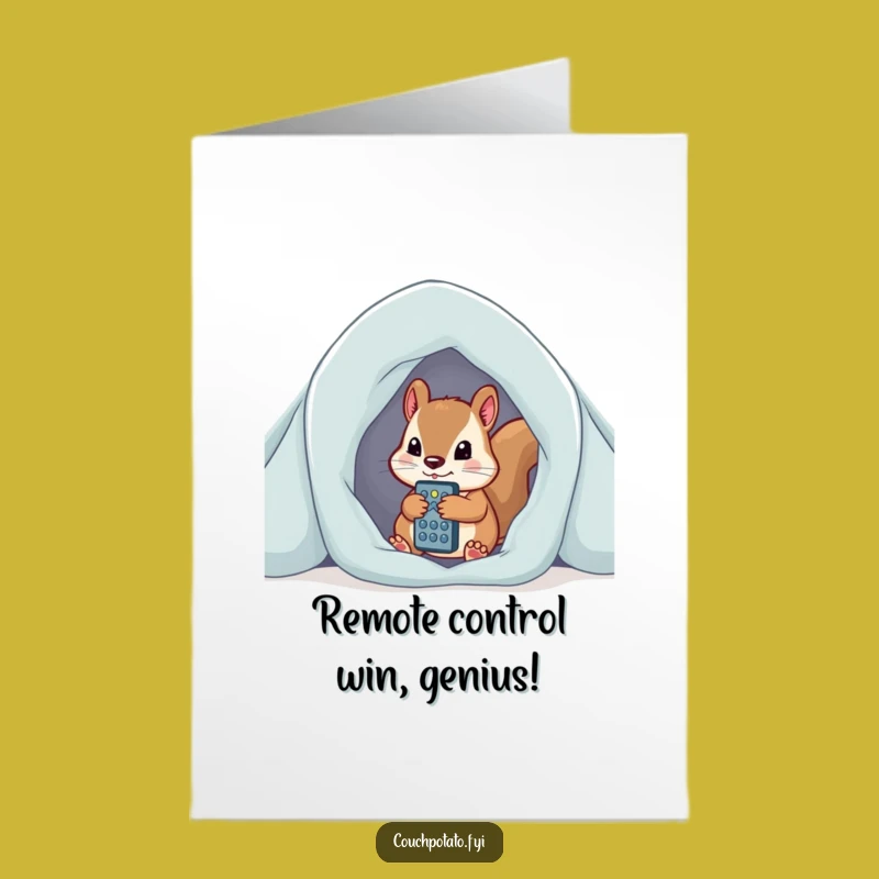 Free Printable Squirrel Congrats Card: Funny Fort Dweller Downloadable