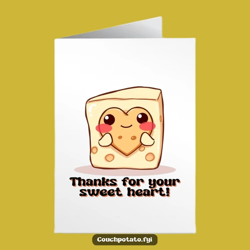 Thank You Free Printable Card: Cream Cheese Cookie Downloadable Gratitude Gift