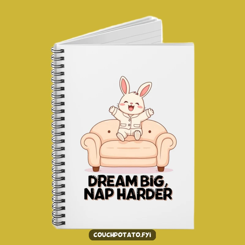Funny Bunny Pajama Notebook: Cheerful Notes for Your Cozy Ideas Gift