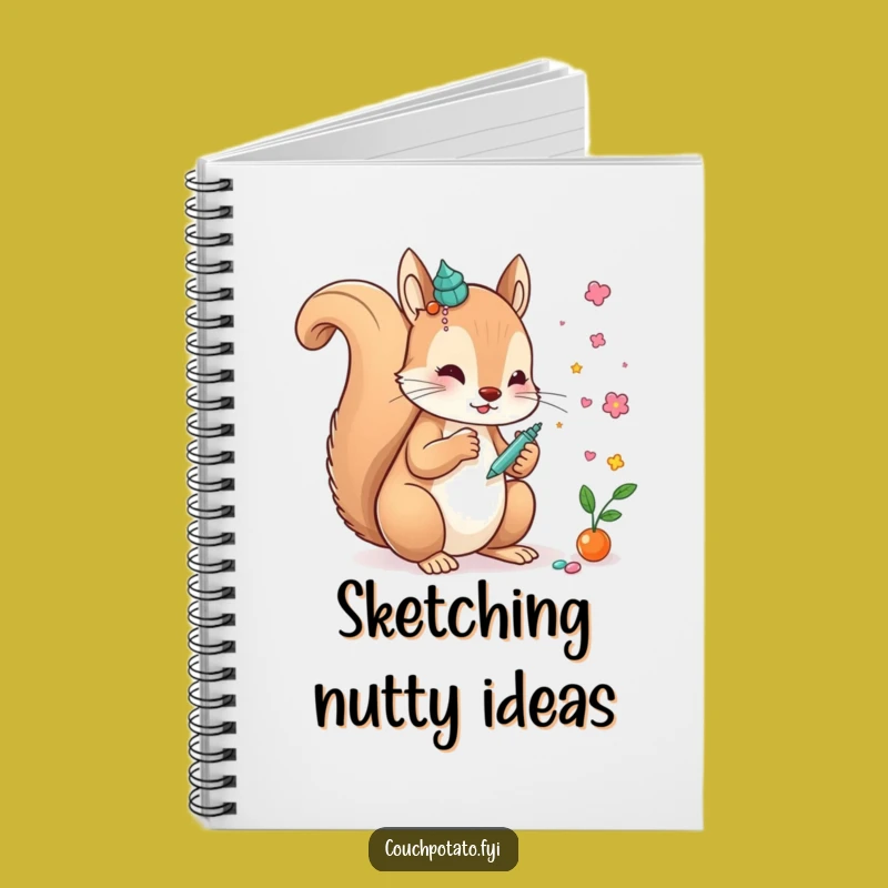Funny Creative Squirrel Art Notebook: Whimsical Squirrel Journal for Ideas