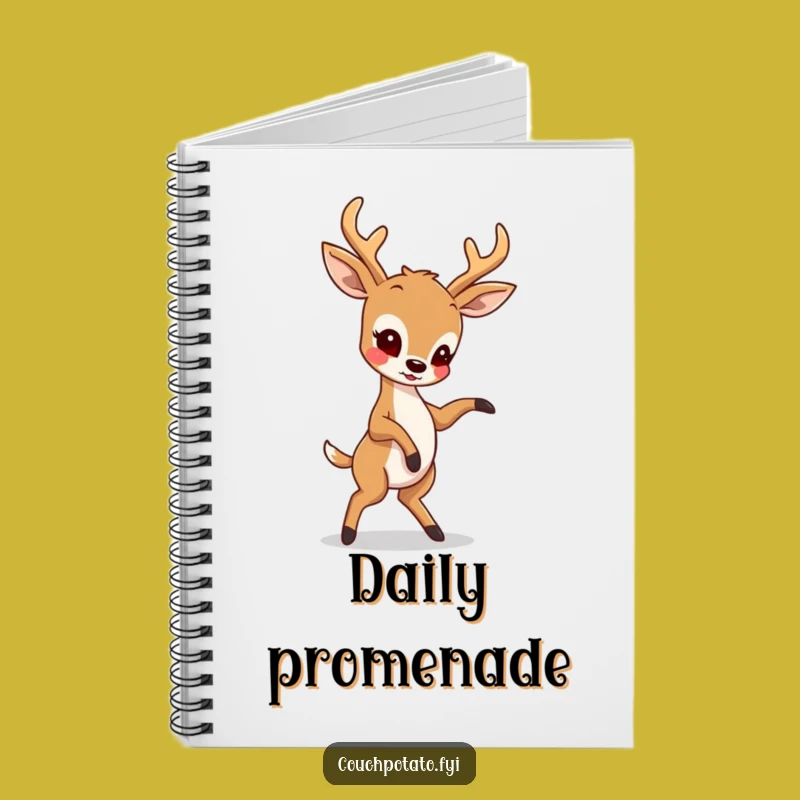 Funny Deer Dancer Notebook: Jot Down Notes with a Playful Animal Cover