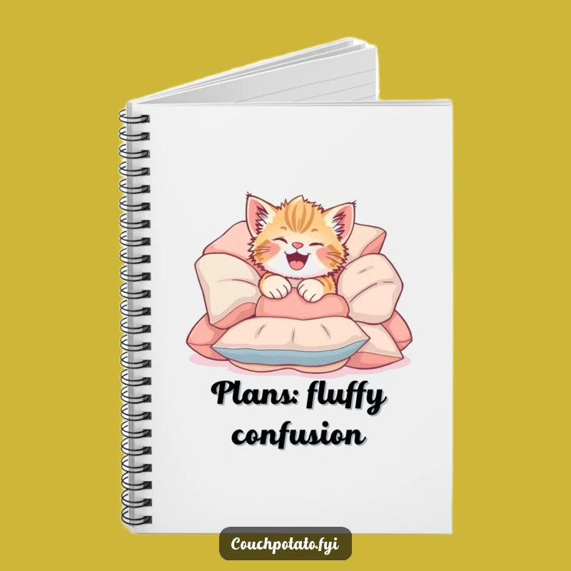 Funny Giggling Kitten Notebook: Playful Notes for Your Cute Ideas Gift