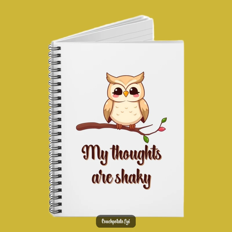 Funny Owl Notebook: Jot Down Ideas with This Hilarious Bird's Perilous Thoughts