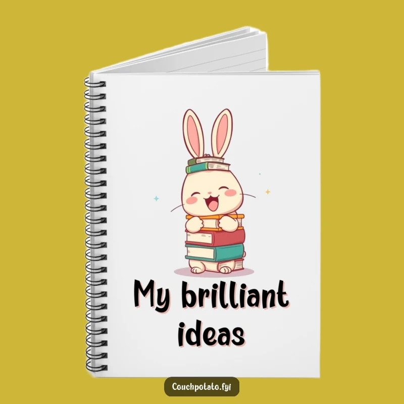 Funny Rabbit Study Notebook - Document Your Ideas with Hilarious Balance