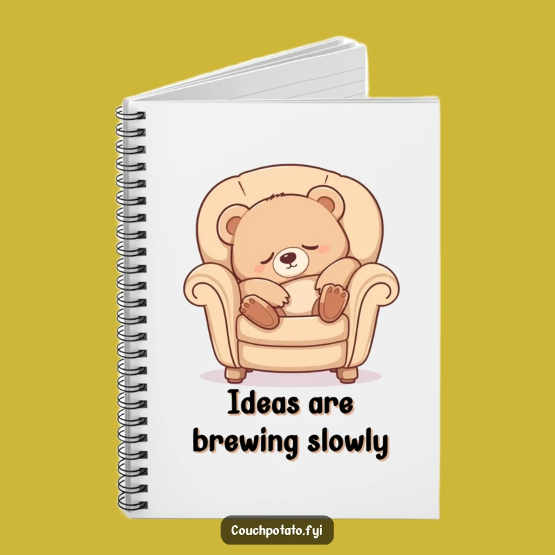 Funny Sleepy Bear Notebook: Luxurious Notes for Your Relaxed Thoughts Gift