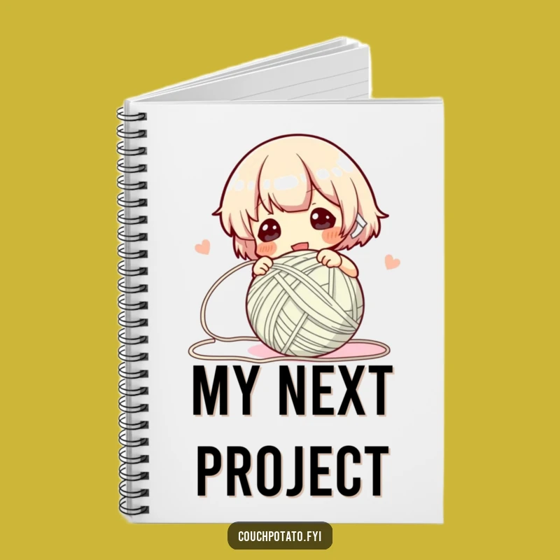 Funny Yarn Winder Notebook: Jot Down Ideas, Perfect Gift for Creative Knitters!