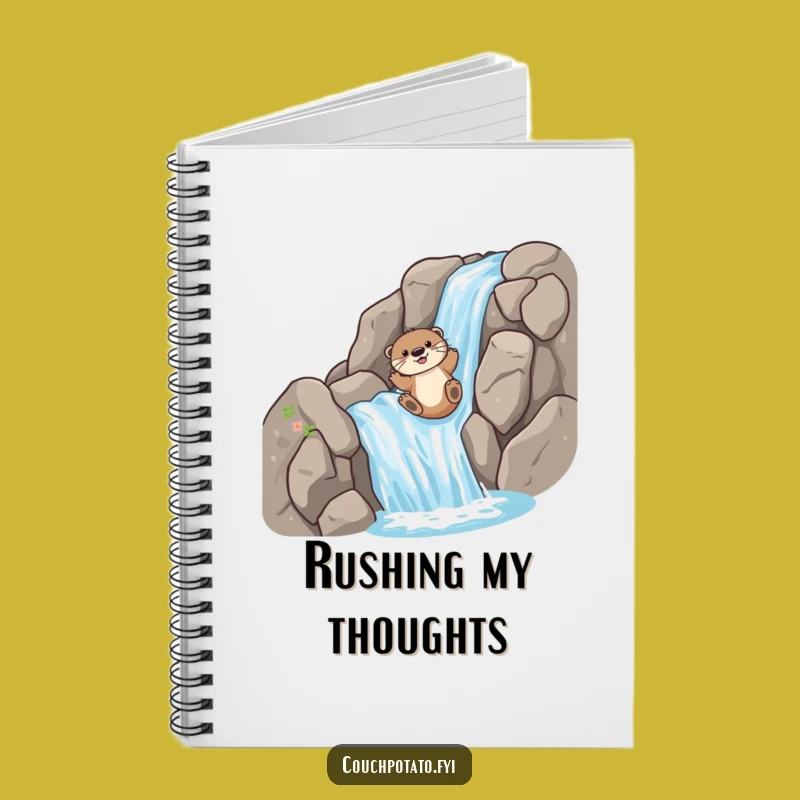 Funny Otter Slide Notebook: Jot Down Ideas with Hilarious Wildlife Adventure, Perfect Funny Gift