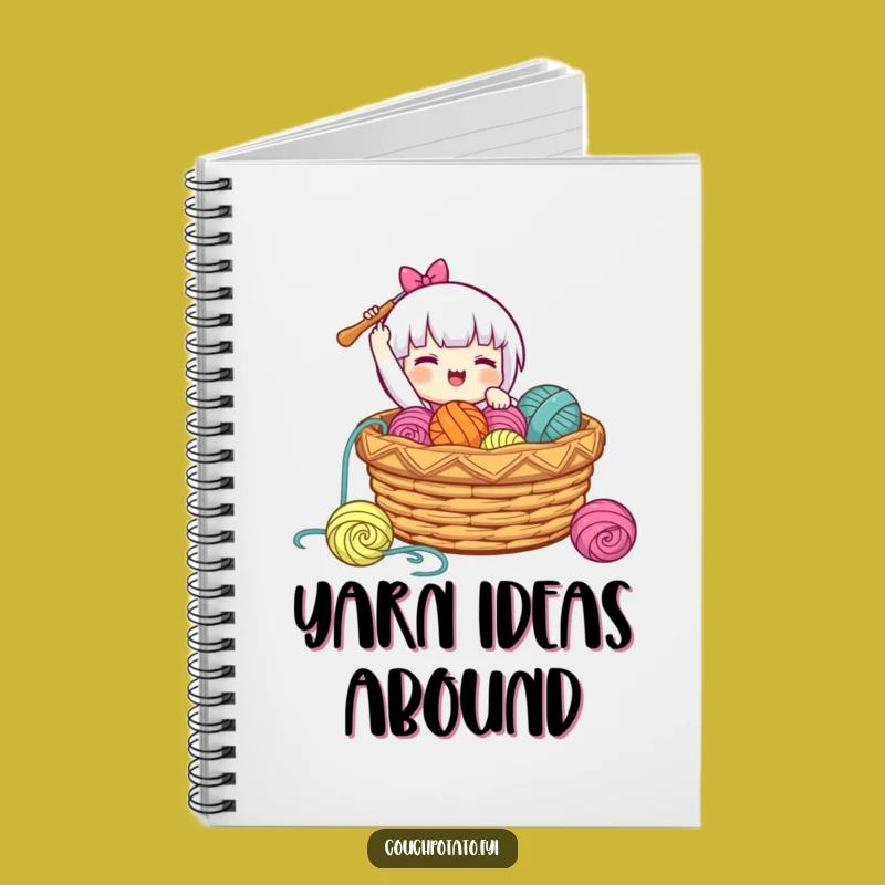 Funny Happy Crocheter Notebook: Plan Projects with This Joyful Yarn Design Gift
