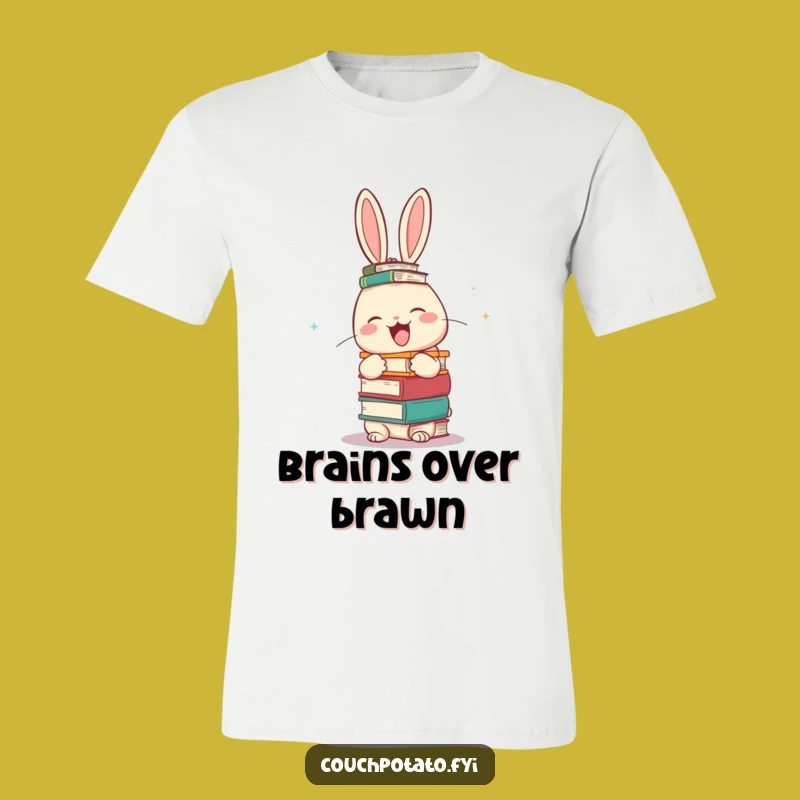 Funny Rabbit Bookworm T-Shirt - Whimsical & Hilarious Style