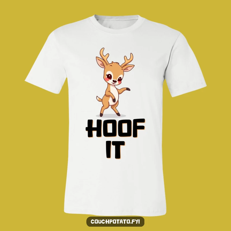 Funny Deer Dancer T-Shirt: Amusing Animal Mimicry Tee for Eclectic Styles