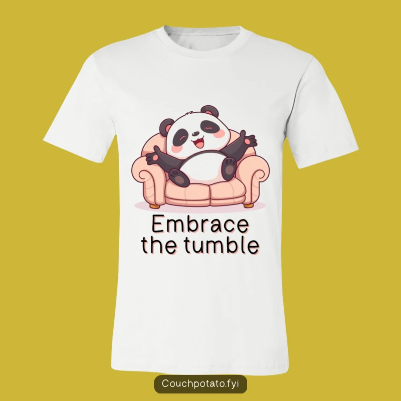 Funny Panda Sofa Acrobat T-Shirt: Pure Joy, Awesome Funny Gift