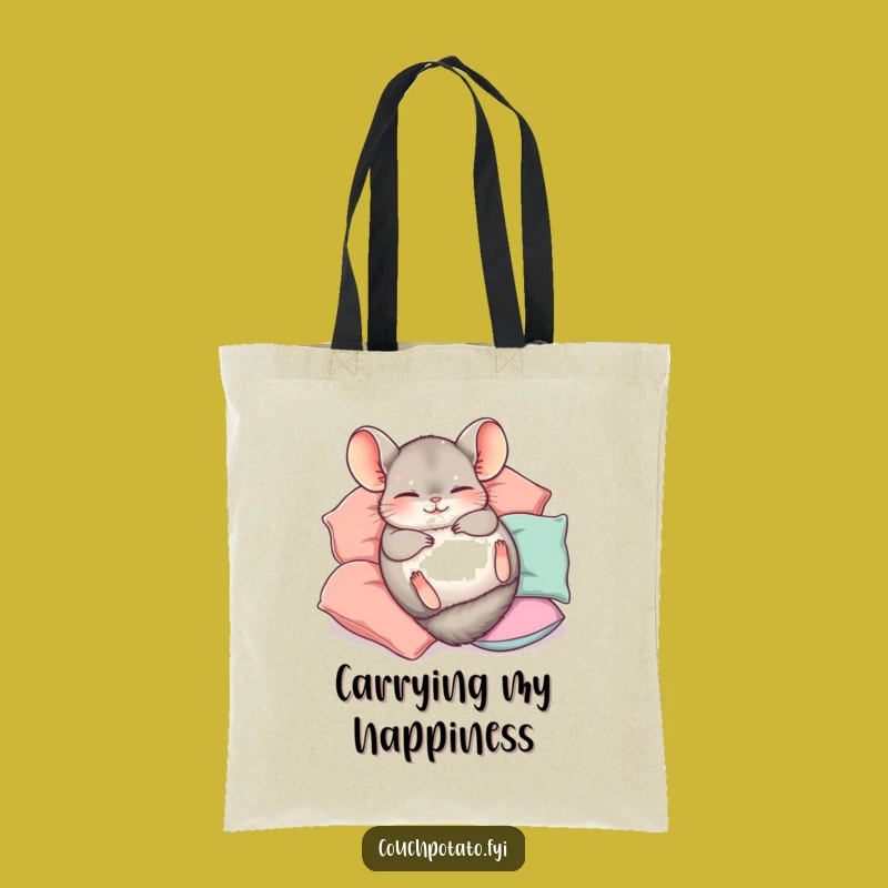 Funny Chinchilla Tote Bag: Carry Your Happy Rolls Everywhere Gift