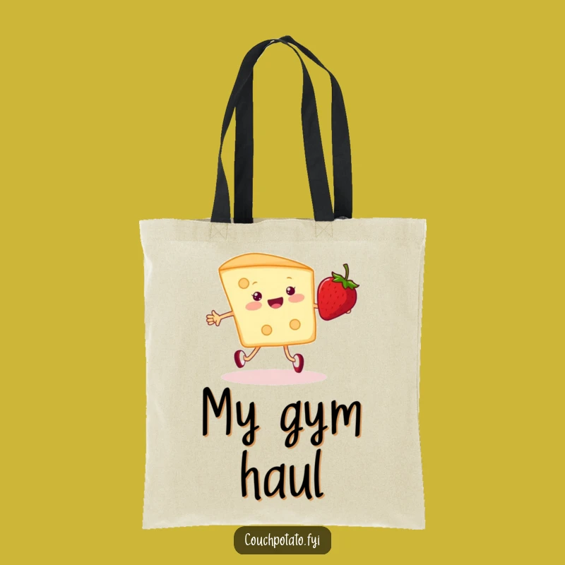 Funny Cream Cheese & Strawberry Tote Bag - Carry Your Essentials with Whimsical Charm