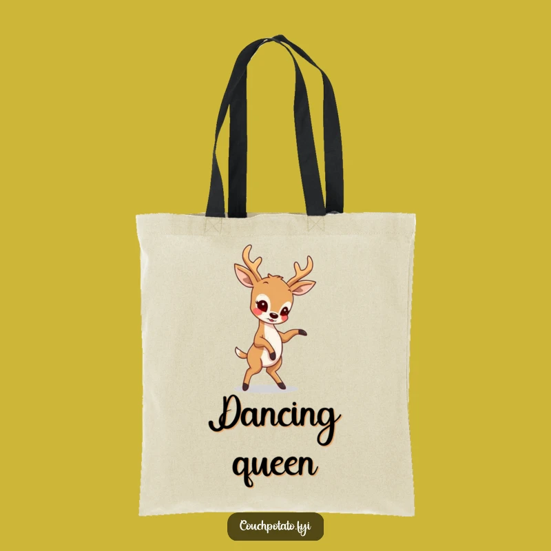 Funny Deer Dancer Tote Bag: Stylish Accessory for Animal Lovers and Dance Fans