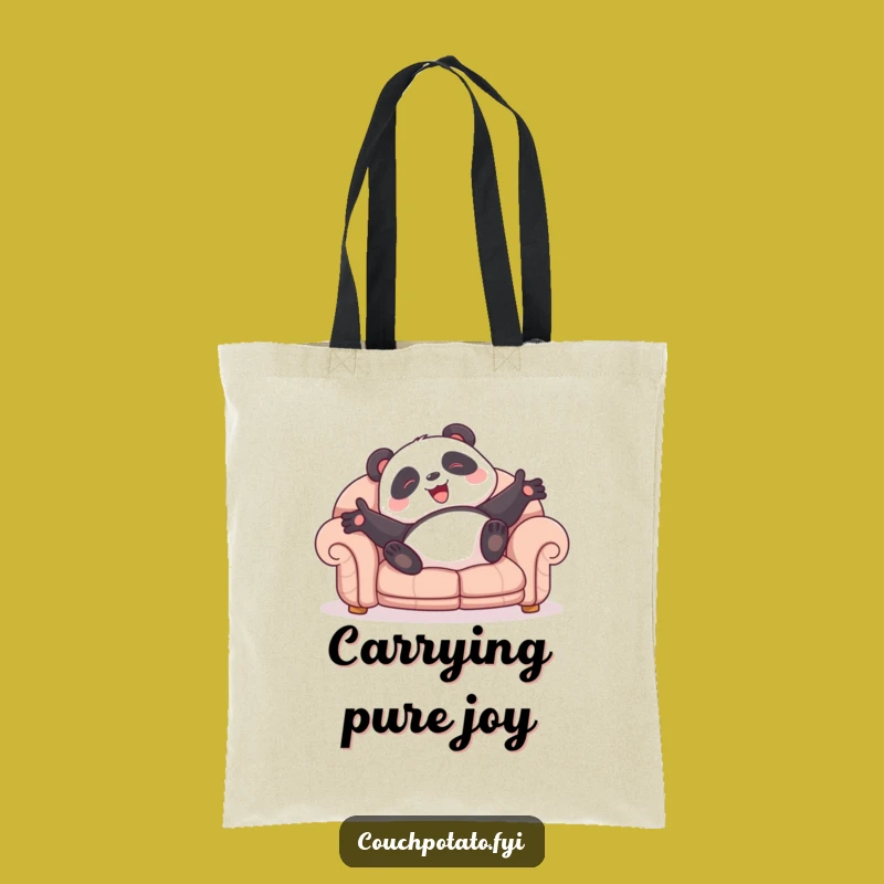 Funny Panda Rolling Tote Bag: Carry Your Giggles Everywhere