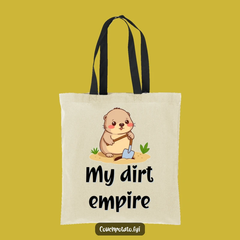 Funny Mole Digger Tote Bag - Diligent Spading Bag for Go-Getters